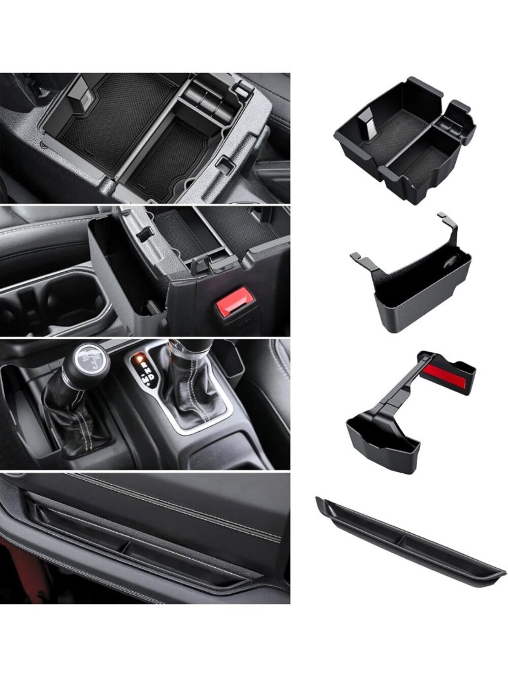 Center Console Organizer for Jeep Wrangler & Gladiator 2024-2026 - Car Storage